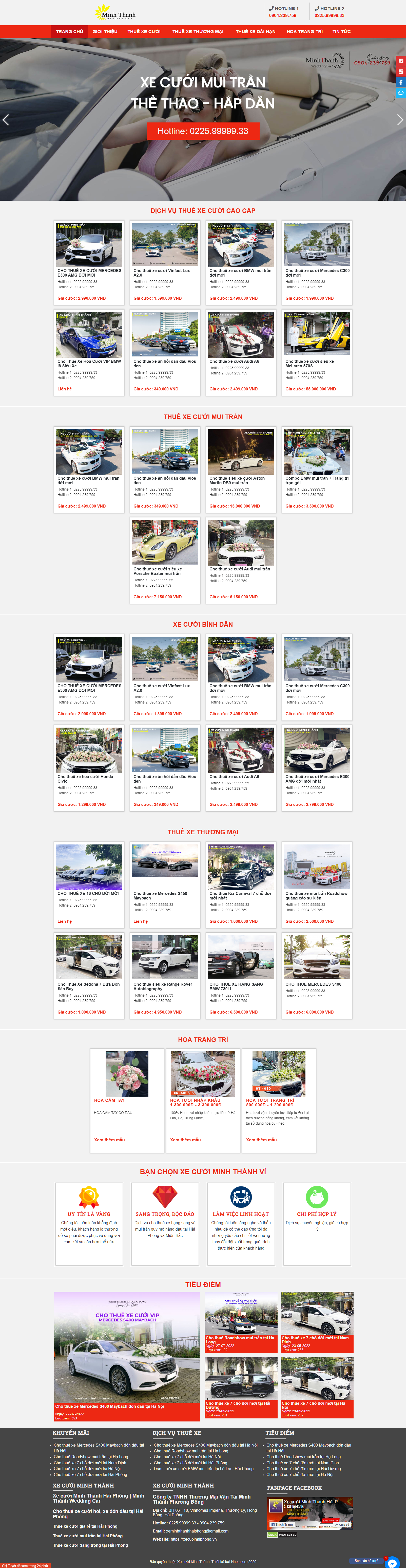 Xe cưới Hải Phòng